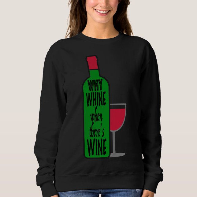 Sudadera Porqué Botella de Vino (Anverso)