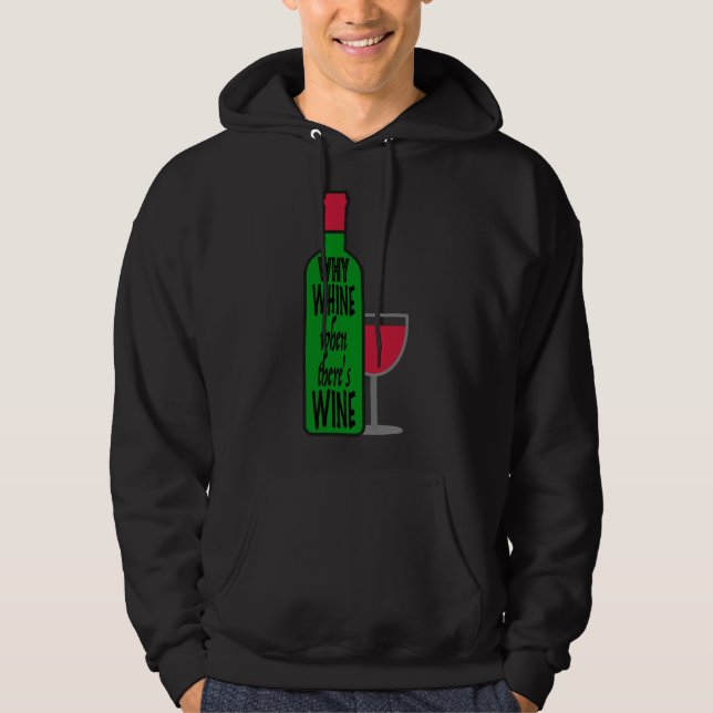 Sudadera Porqué Botella de Vino (Anverso)