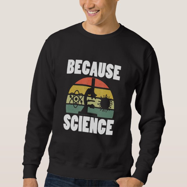 Sudadera Porque la ciencia es divertida (Anverso)