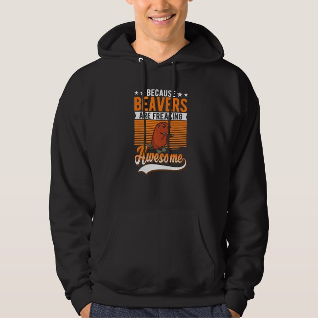Sudadera Porque los castores son un asombroso castor (Anverso)