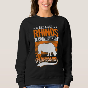 Sudadera Porque los rinocerontes se están helando un rinoce