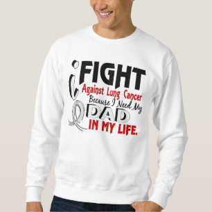 Sudadera Porque necesito mi cáncer de pulmón del papá