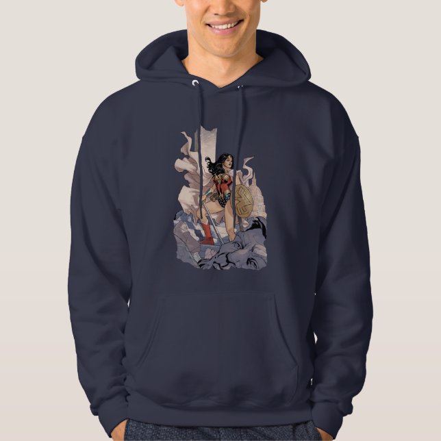 Sudadera Portada de historieta de mujer maravilla #13 Gráfi (Anverso)