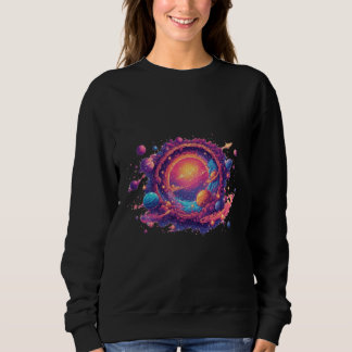 Sudadera Portal del Universo de Píxeles — La Puerta Cósmica