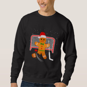 Sudadera Portero de Hockey Navidad Hombre de Jengibre Porte