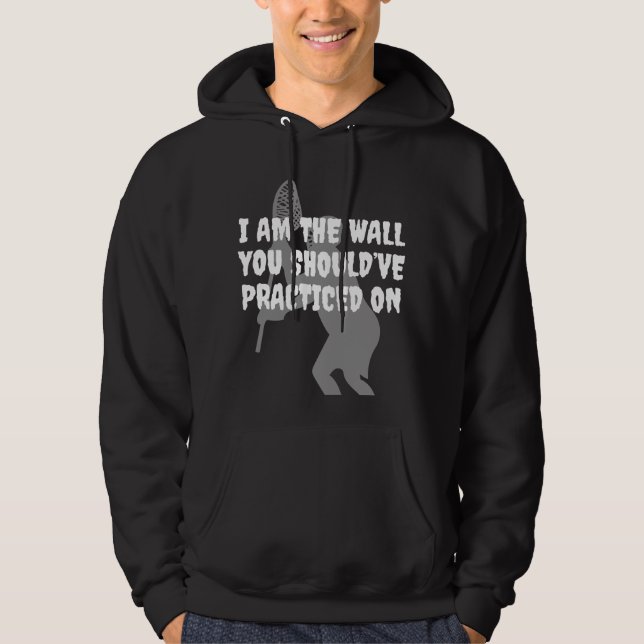 Sudadera Portero de LaCrosse - soy la pared (Anverso)