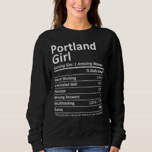 Sudadera Portland Chica Tx Texas Funny City Home Roots Usa 