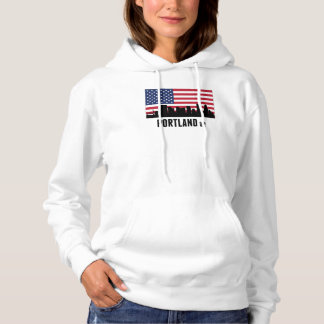 Sudadera Portland OR Bandera Americana