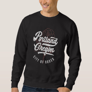 Sudadera Portland Oregon Ciudad De Rosas Vintage Dolor T