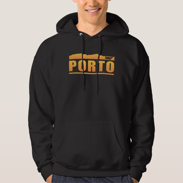 Sudadera Porto Portugal City Skyline Cityscape Gracioso reg (Anverso)