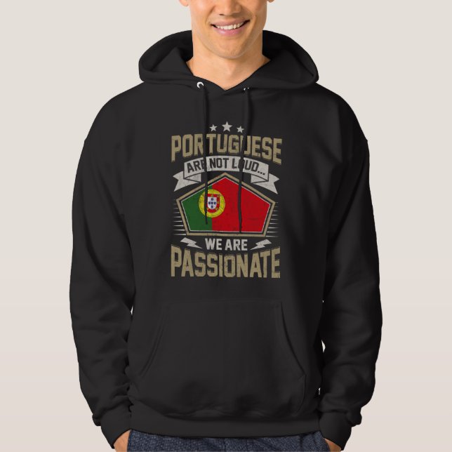 Sudadera Portugal Flag Passionate Portuguese Girls & Women (Anverso)