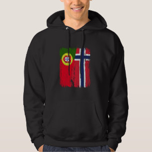 Sudadera Portugal Noruega Medio Bandera Anillo Portugués No