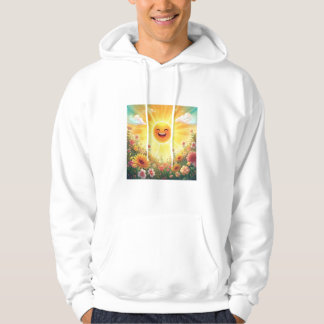 Sudadera Positive Sunshine Art – Bright Happy Sun and Flowe