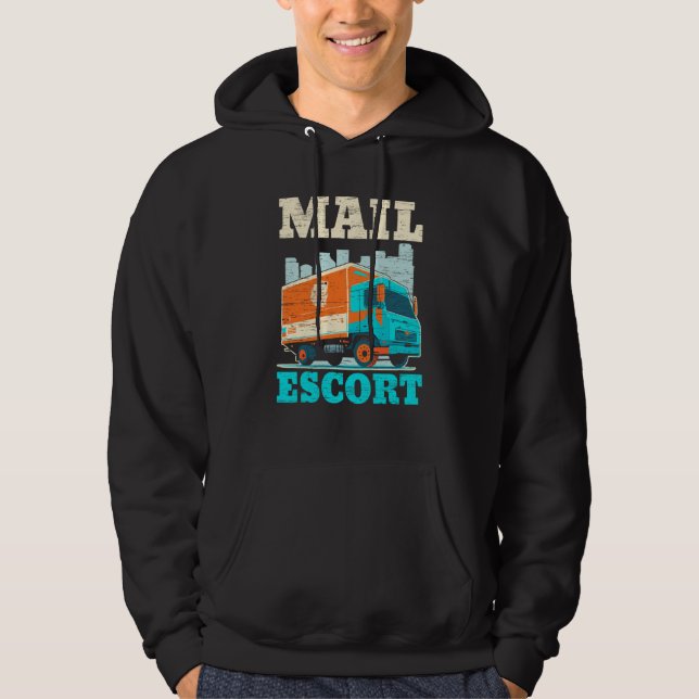 Sudadera Postal Worker Mailman Delivery Shipment Mail Escor (Anverso)