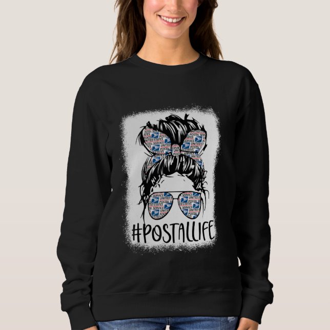 Sudadera Postallife Bleached Mother S Day Mail Carrier Post (Anverso)