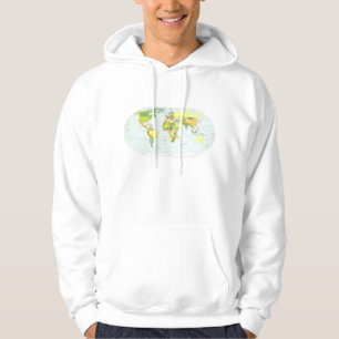 Sudadera Póster de Atlas Mapa Mundial Político: Decoración