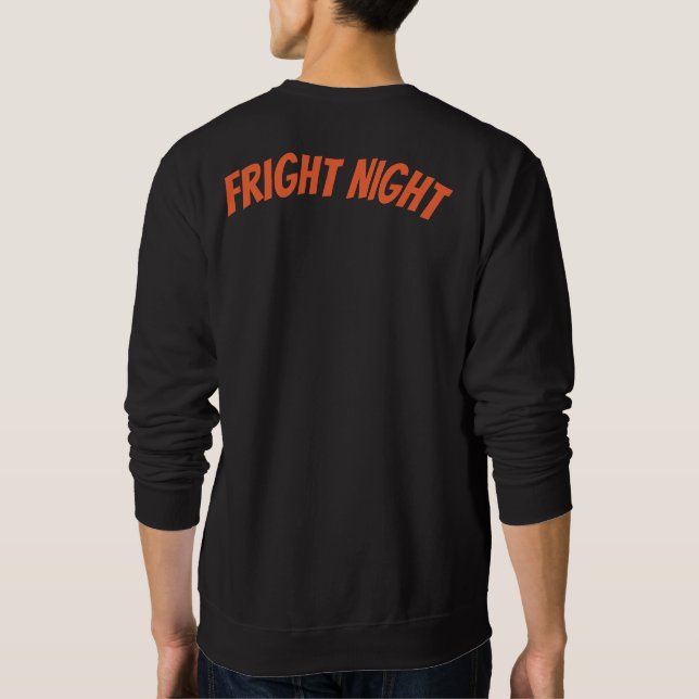 Sudadera Poster de horror de la noche de la derecha - Retro (Reverso)