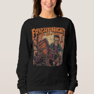 Sudadera Poster de horror de la noche de la derecha - Retro