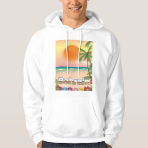 Sudadera Póster de viaje a la playa de Bahrein