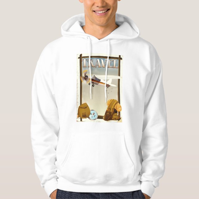 Sudadera Póster de viaje vintage (Anverso)