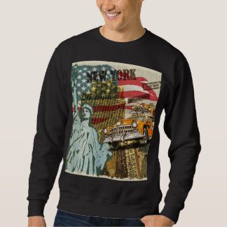 Sudadera Poster de viajes vintage de Nueva York.