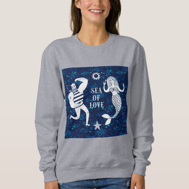 Sudadera Poster Del Mar De Amor (Anverso)