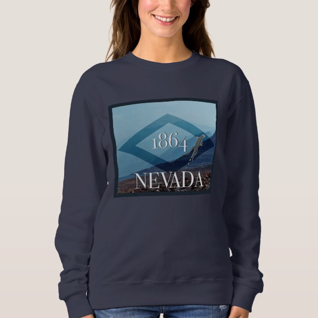 Sudadera Poster paisajista de Nevada (Anverso)