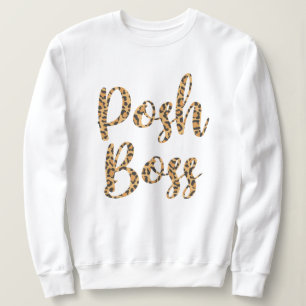 Sudadera Postillar puerco de leopardo impreso