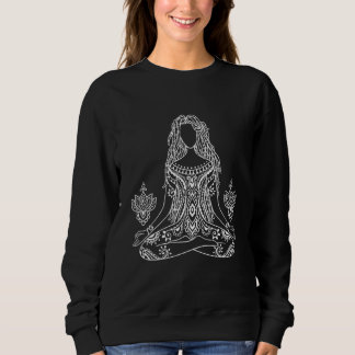 Sudadera Postura de Yoga Namaste Luna Buda