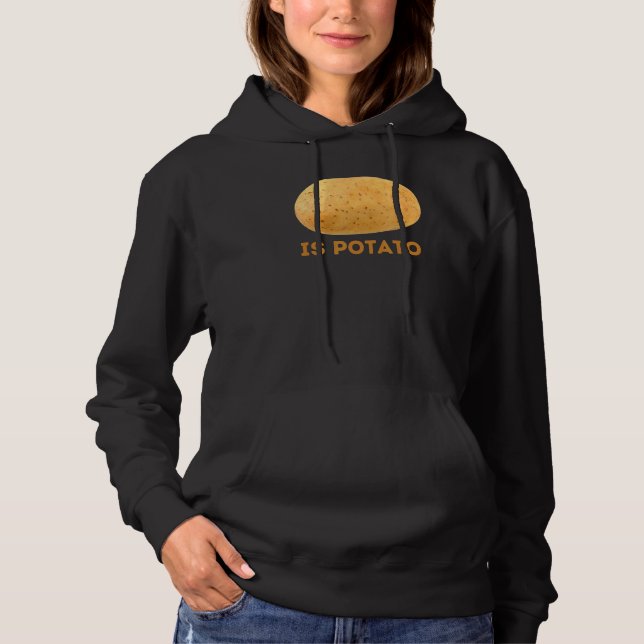 Sudadera Potato Tarde Noche Chiste Meme De La Papa (Anverso)