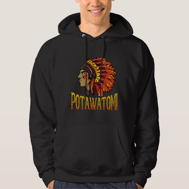 Sudadera Potawatomi Tribe Nativa Estadounidense Potawatomi  (Anverso)