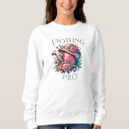 Sudadera Potting Pro Pink Watting Can Garden Sweatshirt