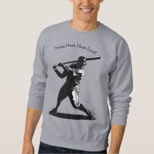 Sudadera Power Swing – Diseño de béisbol de estilo cómico
