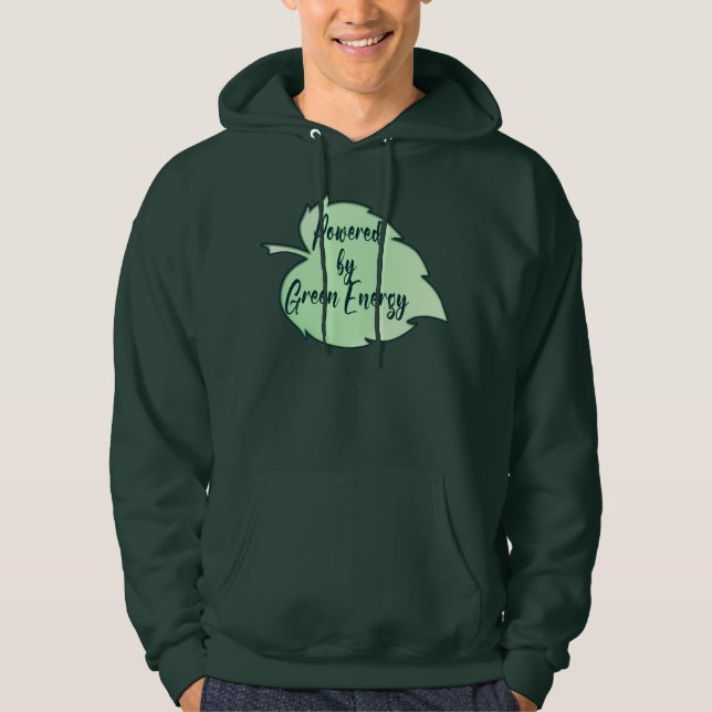 Sudadera Powered by Green Energy St Patrick’s Day camiseta (Anverso)