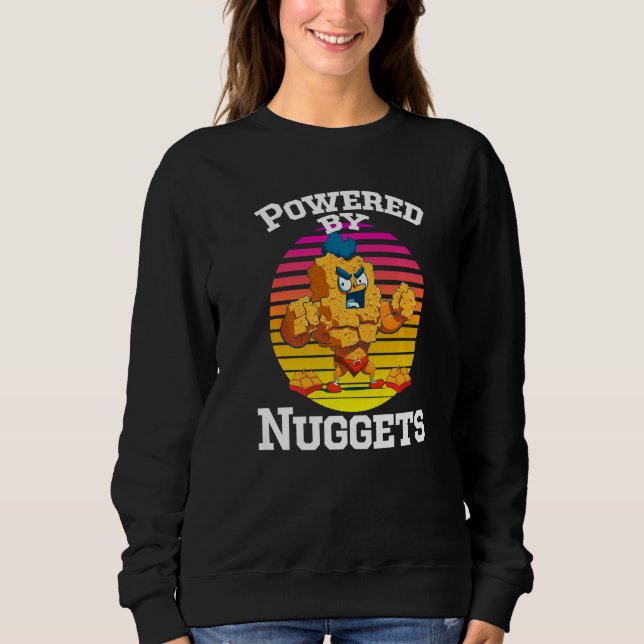 Sudadera Powered By Nuggets - Chicken Nuggets Fries Nugs Pr (Anverso)