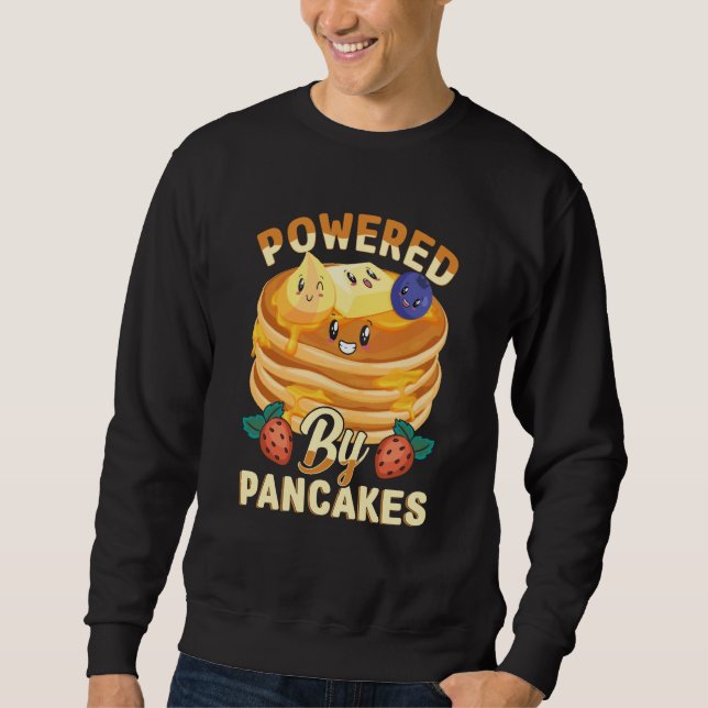 Sudadera Powered By Pancakes Pancake BlueBerry & Strawberry (Anverso)