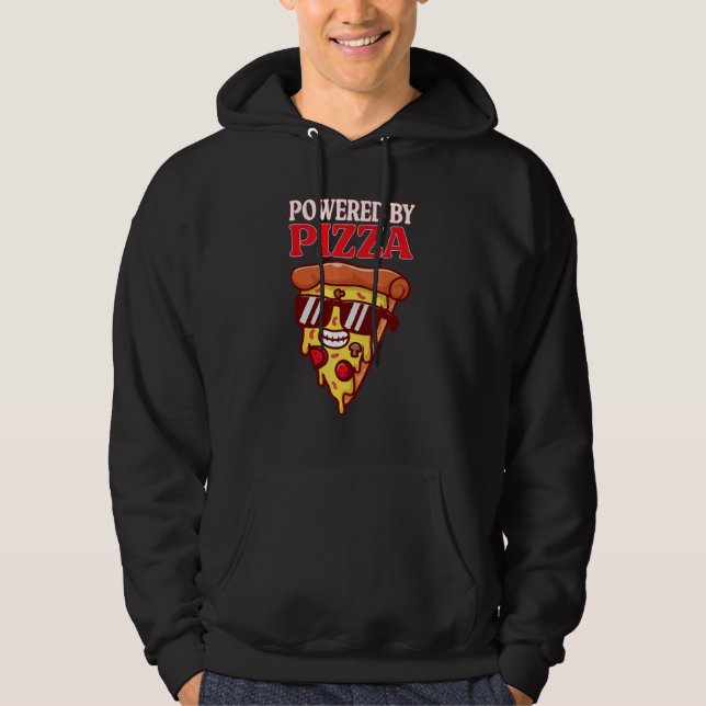 Sudadera Powered By Pizza Pizzaholics Italian Pizza 1 (Anverso)