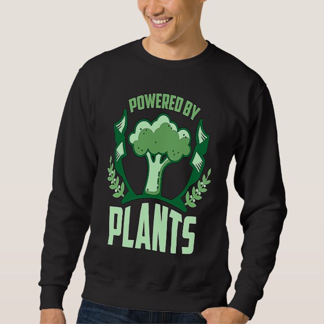 Sudadera Powered By Plants Veganism Plant Based Lifestyle V (Anverso)