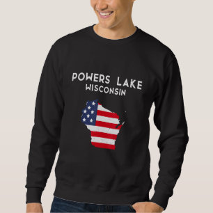 Sudadera Powers Lake Wisconsin EE. UU. Estado América Viaje
