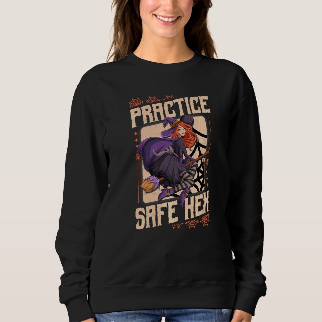 Sudadera Practica Bruja de Halloween Hex Seguro (Anverso)
