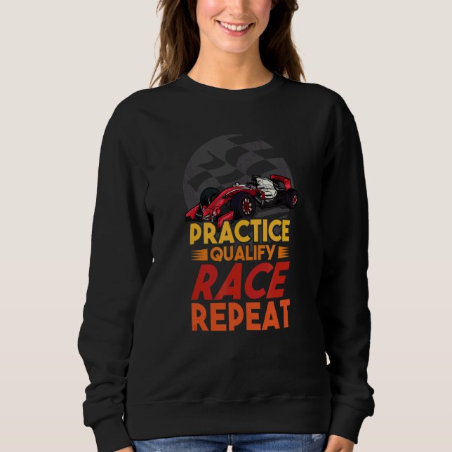 Sudadera Práctica de Coche de Carreras de Fórmula de Ruedas (Anverso)