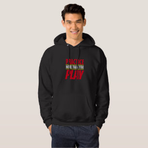 Sudadera Practicar más Frase Motivadora Tipografía Roja