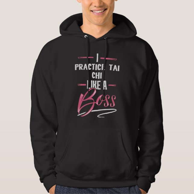 Sudadera PRACTICAR TAI CHI Como El Poder Chica De La Señora (Anverso)