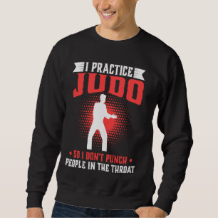 Sudadera Practico judo para no golpear a la gente en la gar