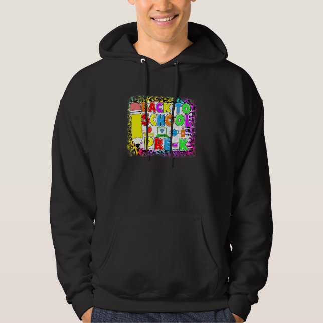 Sudadera Pre-K Volver A La Escuela Virtual First Day Of Sch (Anverso)