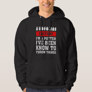 Sudadera Precaución, soy un charlatán que se me conoce para