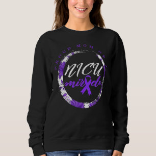 Sudadera Preemie Mom Orgullosa Mamá Nicu Milacle Purple Bab