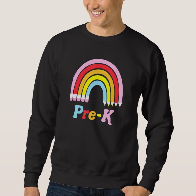 Sudadera Preescolar Rainbow Pre-K Primer Día de Escuela Mae (Anverso)
