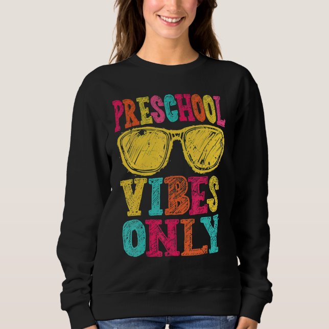 Sudadera Preescolar Vibes de vuelta a la escuela (Anverso)