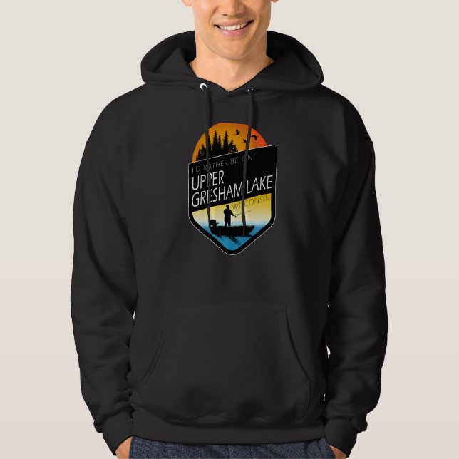 Sudadera Preferiría Estar En El Alto Lago Gresham Pescado W (Anverso)